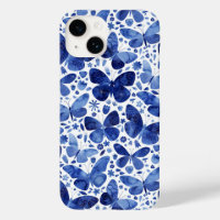 Butterfly Watercolor Blue