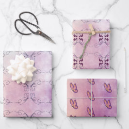Butterfly watercolor geschenkpapier set