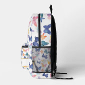 Butterfly Watercolor Individuelle Name Bedruckter Rucksack (Rechts)