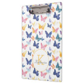 Butterfly Watercolor Individuelle Name Klemmbrett (Links)
