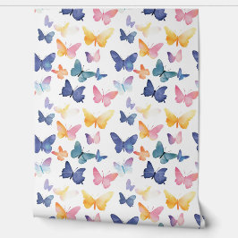Butterfly Watercolor-Muster Tapete