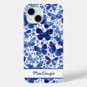 Butterfly Watercolor Personalisiert Case-Mate iPhone Hülle (Rückseite)