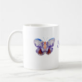 Butterfly Watercolor Personalisiert Kaffeetasse (Links)