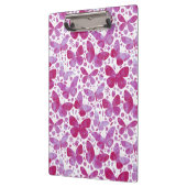 Butterfly Watercolor Pink Klemmbrett (Links)