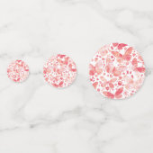 Butterfly Watercolor Pink Konfetti (Vorderseiten)