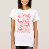 Butterfly Watercolor Pink T-Shirt (Vorderseite)