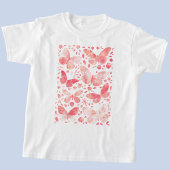 Butterfly Watercolor Pink T-Shirt