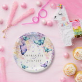 Butterfly Wedding Collection Papierplatte Pappteller (Party)