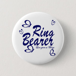 Butterfly Wedding/ Ring Bearer Button