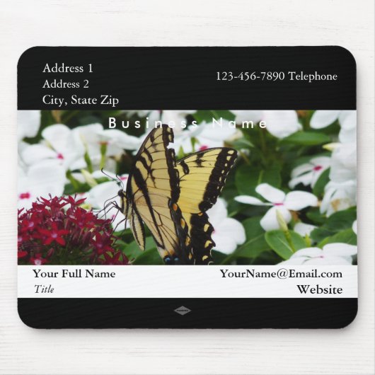Butterfly-Werbemousepad für Foto Mousepad (Vorne)