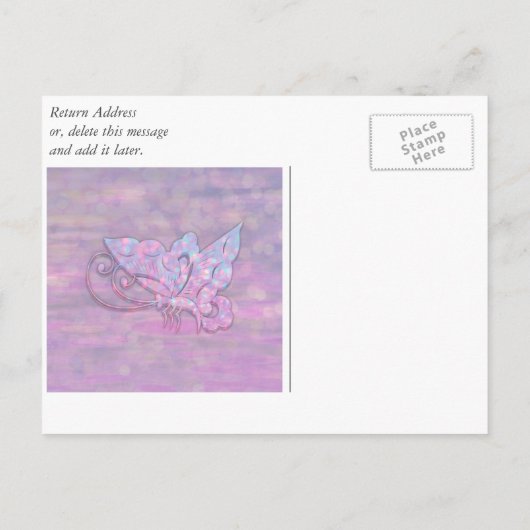 Butterfly - Werden Sie meine Bridesmaid? Einladungspostkarte (Rückseite)