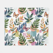 Butterfly Whisky Fleecedecke (Vorderseite (Horizontal))