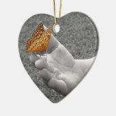 Butterfly Whisperer Keramikornament (Links)