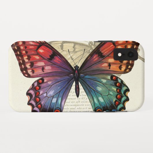 Butterfly Whispers: Abstrakt Elegance für iPhone X Case-Mate iPhone Hülle (Rückseite (Horizontal))
