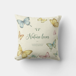 Butterfly Whispers Naturlich Inspiriert Kissen