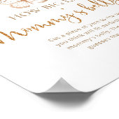 Butterfly wie groß ist das Bauchspiel der Mama Poster (Ecke)