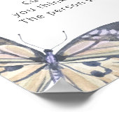 Butterfly Wie groß ist Mommys Babydusche? Poster (Ecke)