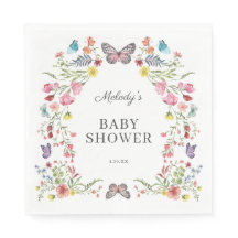 Butterfly Wildblume Babydusche
