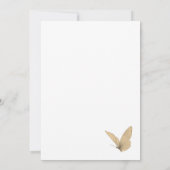 Butterfly Wildblume Fall Baby Dusche Einladung (Rückseite)