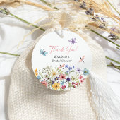 Butterfly Wildblume Garden Brautparty Geschenkanhänger