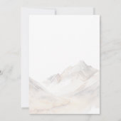 Butterfly Wildblume Mountains Girl Baby Dusche Einladung (Rückseite)