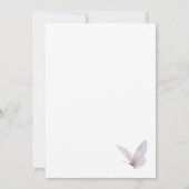 Butterfly Wildblumen Bridal Dusche Einladung (Rückseite)