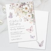 Butterfly Wildblumen Bridal Dusche Einladung