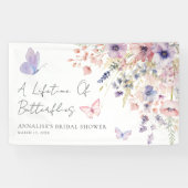 Butterfly Wildflower Bridal Shower Banner (Horizontal)