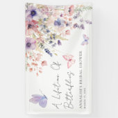 Butterfly Wildflower Bridal Shower Banner (Vertikal)