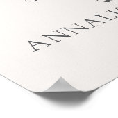 Butterfly Wildflower Bridal Shower Poster (Ecke)