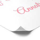 Butterfly Wildflower Bridal Shower Poster (Ecke)