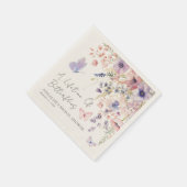 Butterfly Wildflower Bridal Shower Serviette (Ecke)