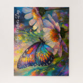 Butterfly Wildflower Sunrise Mother's Day Puzzle (Vertikal)