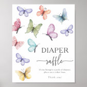 Butterfly-Windeln Poster (Vorne)