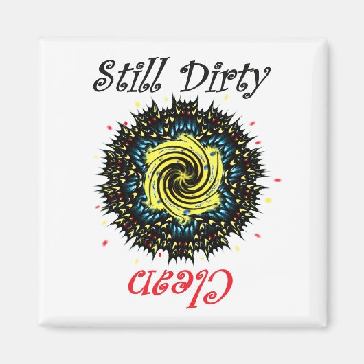 Butterfly Wing Abstrakt Disshwasher Magnet (Vorne)