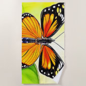 Butterfly Wing Detail Design Strandtuch (Vorderseite)