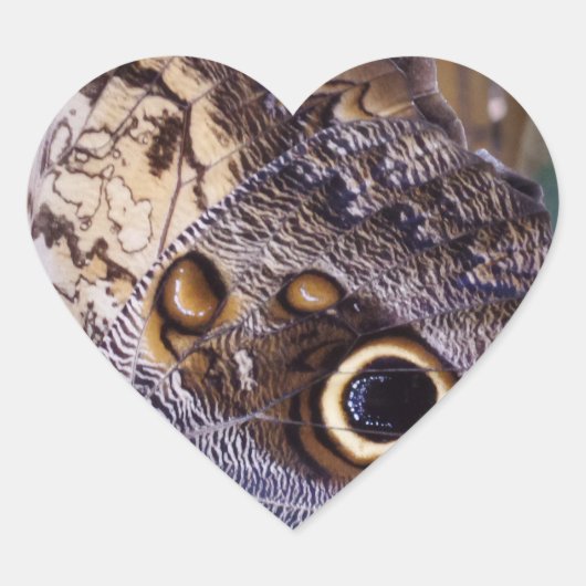 Butterfly Wing Heart Sticker (Vorderseite)