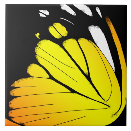 Butterfly Wing - Orange Gull Fliese (Vorderseite)