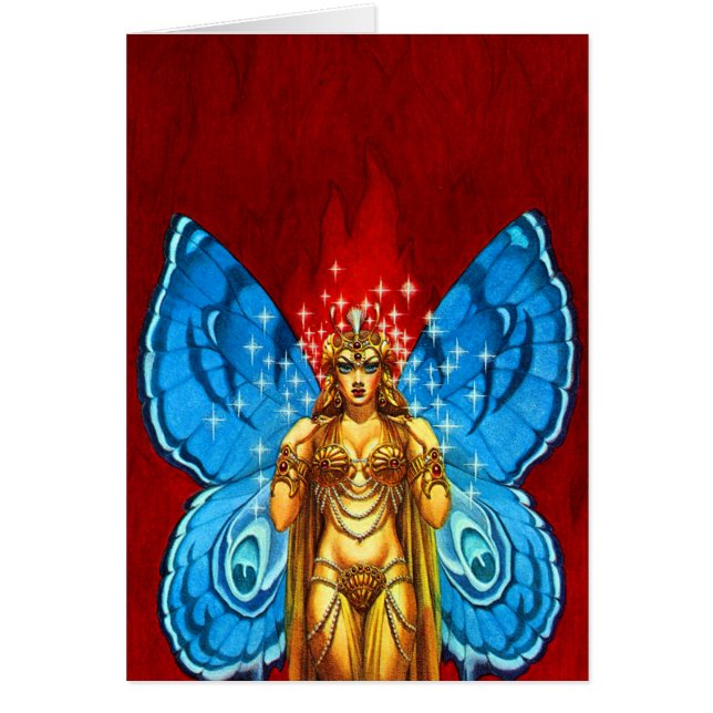 Butterfly Winged Fairy Card (Vorne)