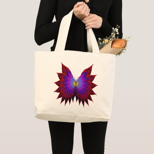 Butterfly Wings Große Totttasche Jumbo Stoffbeutel (Vorderseite (Produkt))