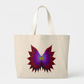 Butterfly Wings Große Totttasche Jumbo Stoffbeutel (Rückseite)