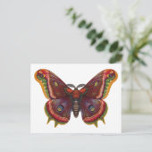 Butterfly Wings Insect Vintage Postcard Postkarte (Stehend Vorderseite)