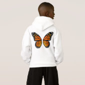 Butterfly Wings Kids Hoodie Butterfly Sweatshirt (Schwarz voll)