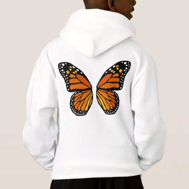 Butterfly Wings Kids Hoodie Butterfly Sweatshirt (Rückseite)