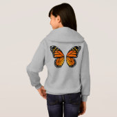 Butterfly Wings Kids Hoodie Niedlich Hoodie Hooded (Schwarz voll)