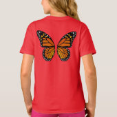 Butterfly Wings Kinder T - Shirt Niedliche Bio T-S (Rückseite)