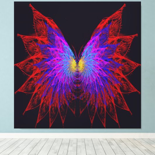 Butterfly Wings Leinwanddruck (Insitu (Holzboden))