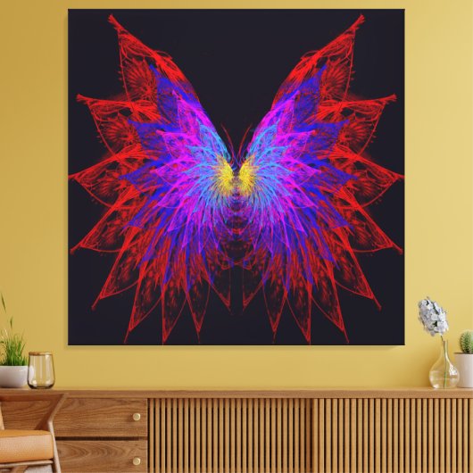 Butterfly Wings Leinwanddruck (Insitu (Wohnzimmer))