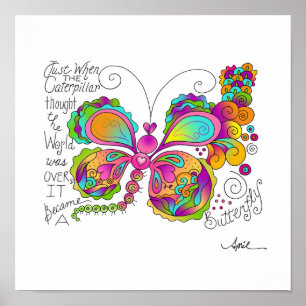 BUTTERFLY WINGS Poster von April McCallum