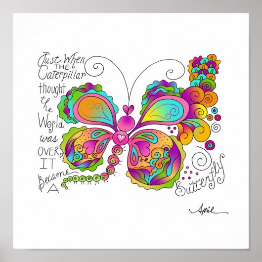 BUTTERFLY WINGS Poster von April McCallum (Vorne)